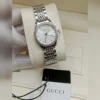 ساعة قوتشي نسائي لون فضي
