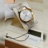 ساعة قوتشي رجالية بيضاء