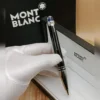 قلم مونت بلانك فرار اسود مع فضي
