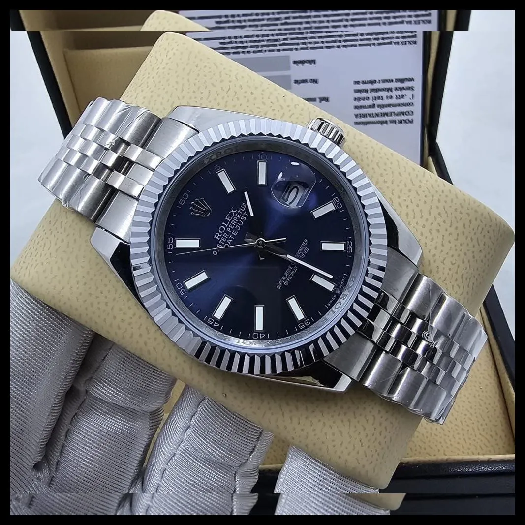 ساعة رولكس ديت جست زرقاء