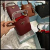 شنطة برادا عنابي صغيرة