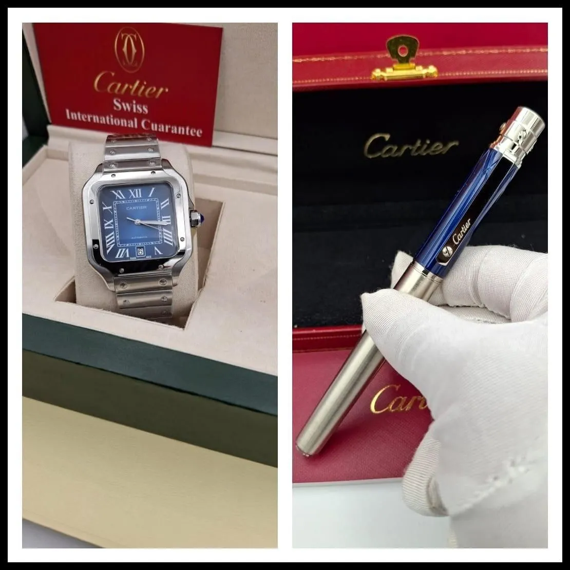 ساعة كارتير ازرق