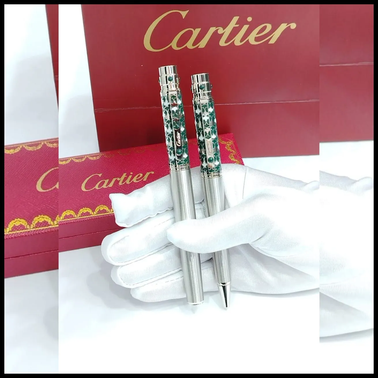 قلم كارتير رجالي اخضر