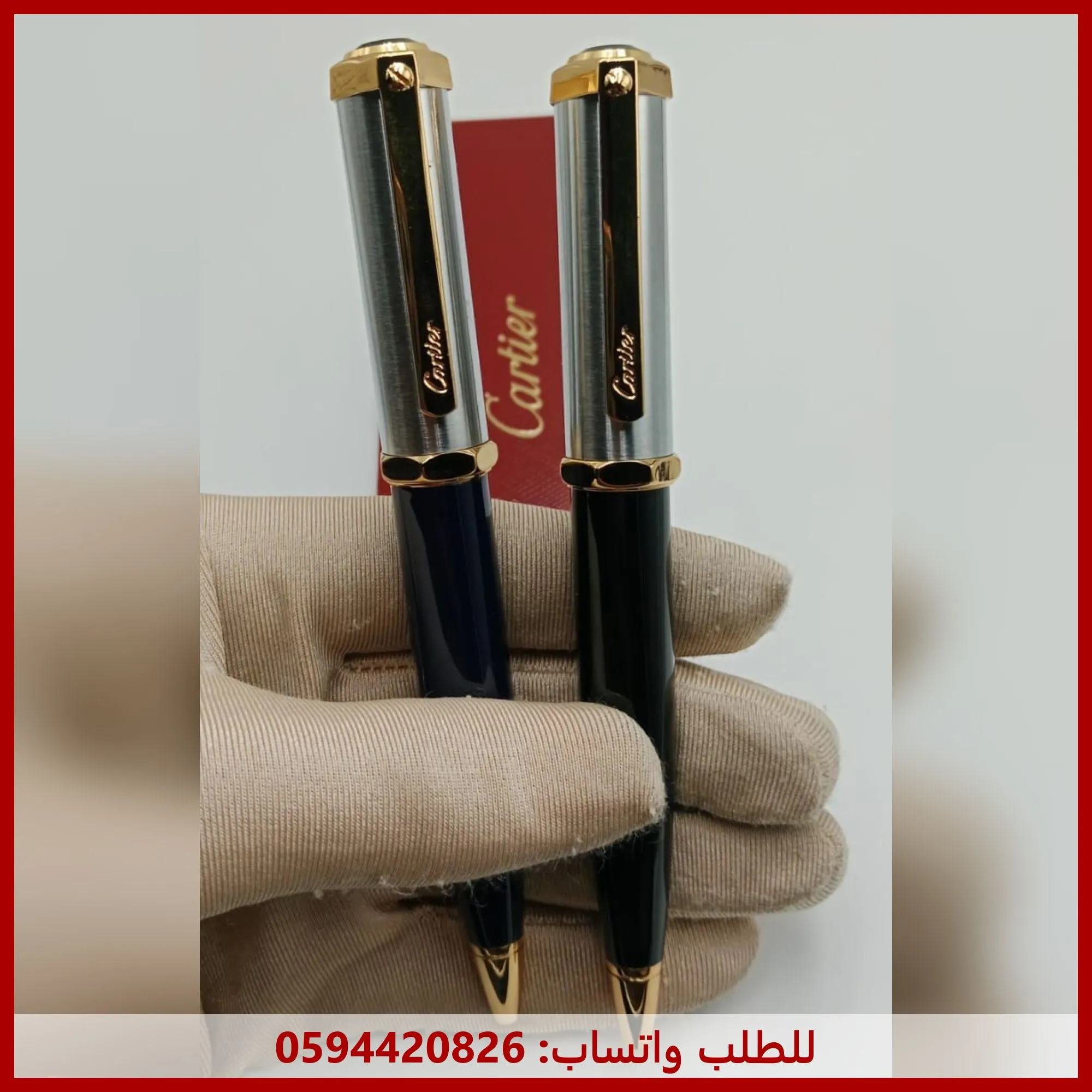 mf65 (16) قلم كارتير اسود وفضي