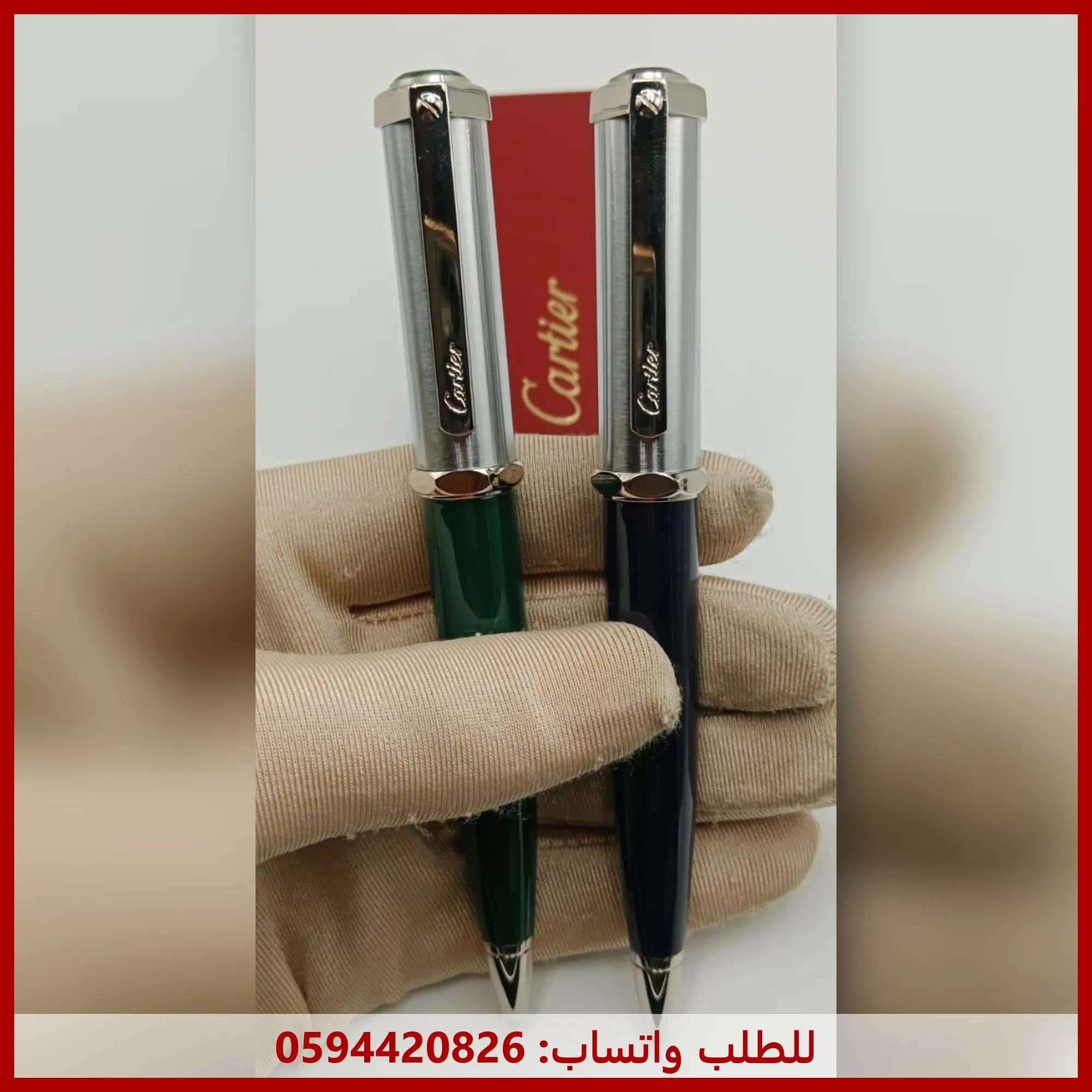 mf65 (18) قلم كارتير اسود وفضي