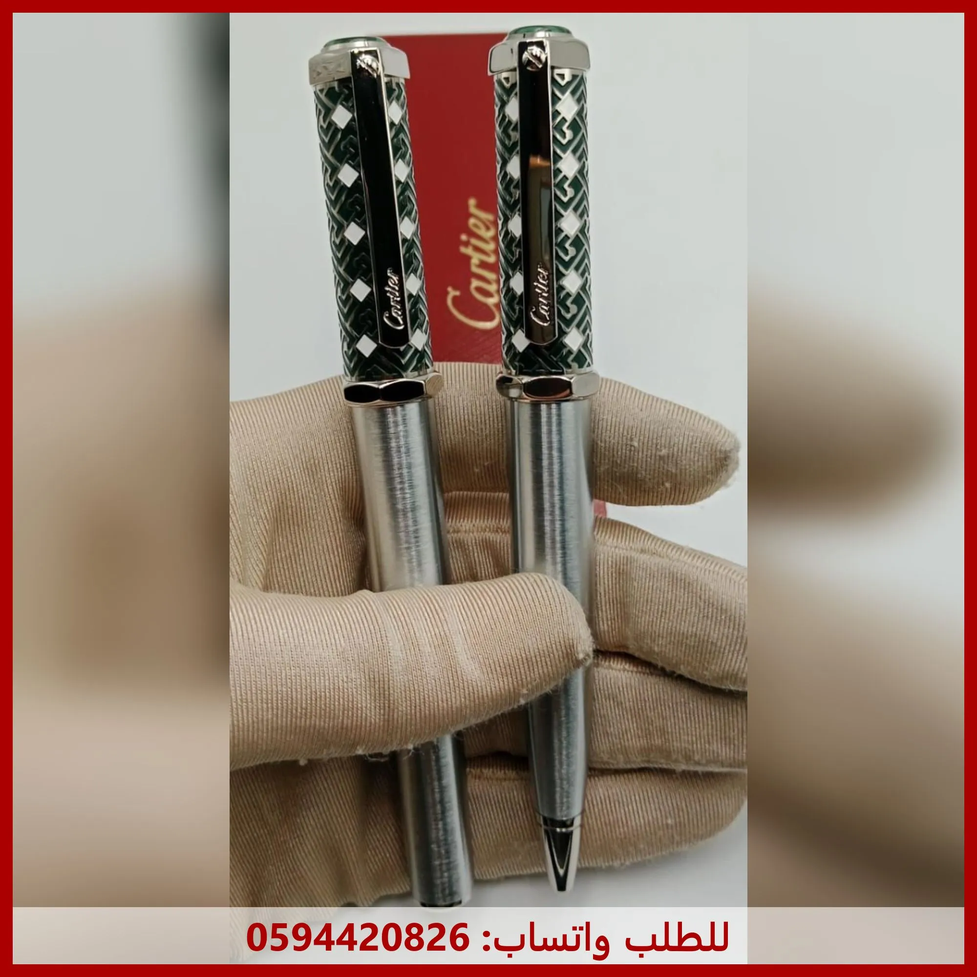 mf65 (27) قلم كارتير اسود وفضي