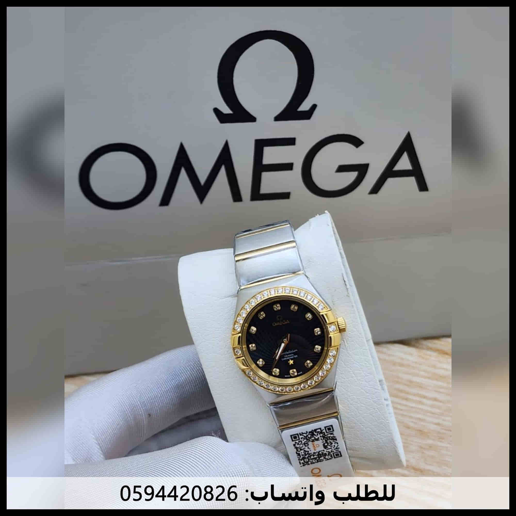 ساعة اوميغا كونستليشن النسائية حزام ستيل