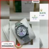 رولكس رجالي Rad114 (17) ساعة رجالية من رولكس فضية مع مينا ابيض