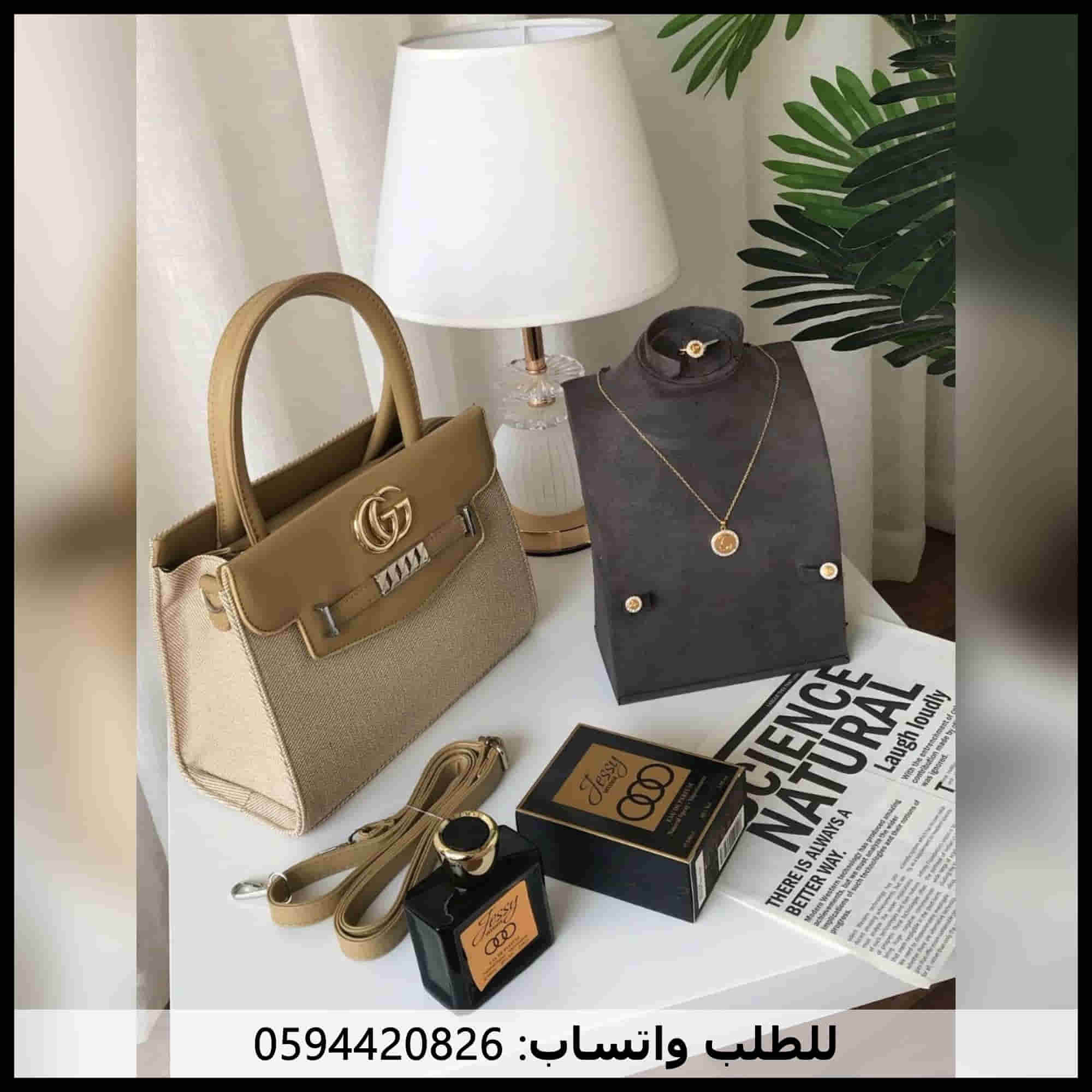 شنطه غوتشي لون بيج