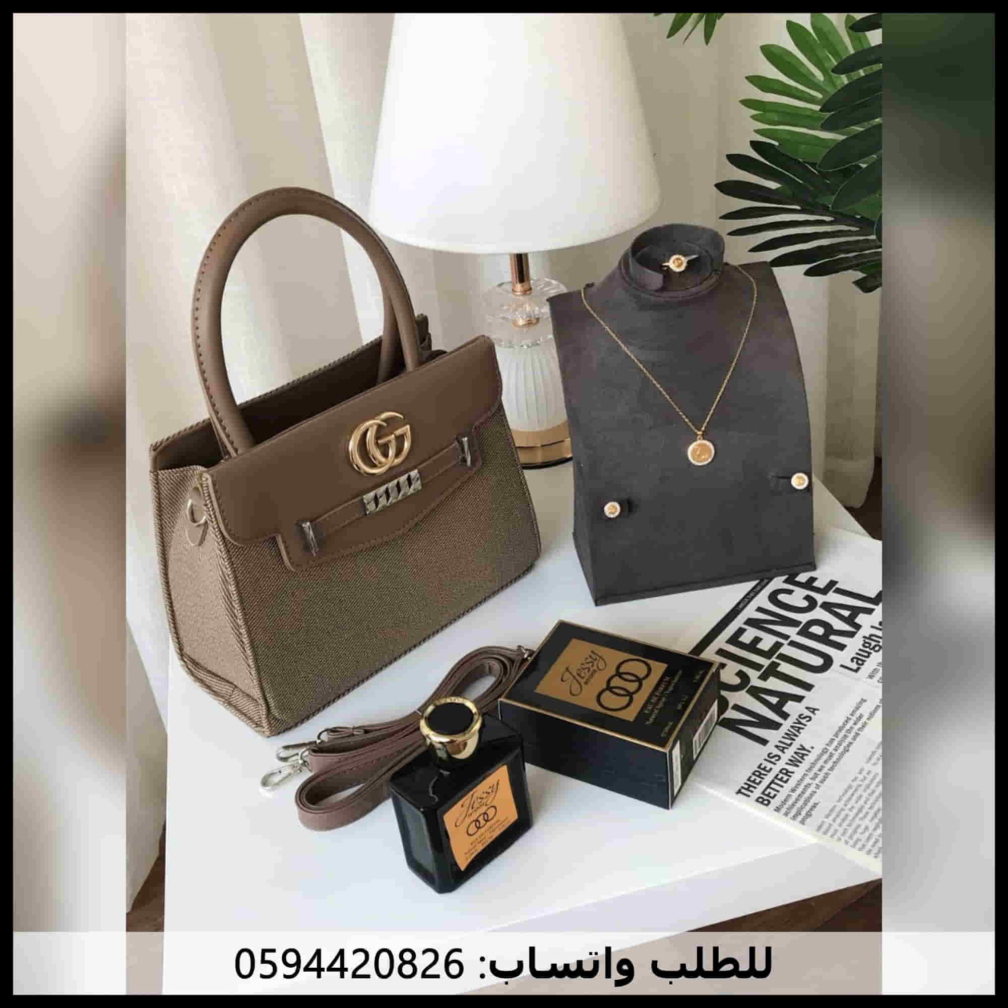 شنطه غوتشي كافيه غامق