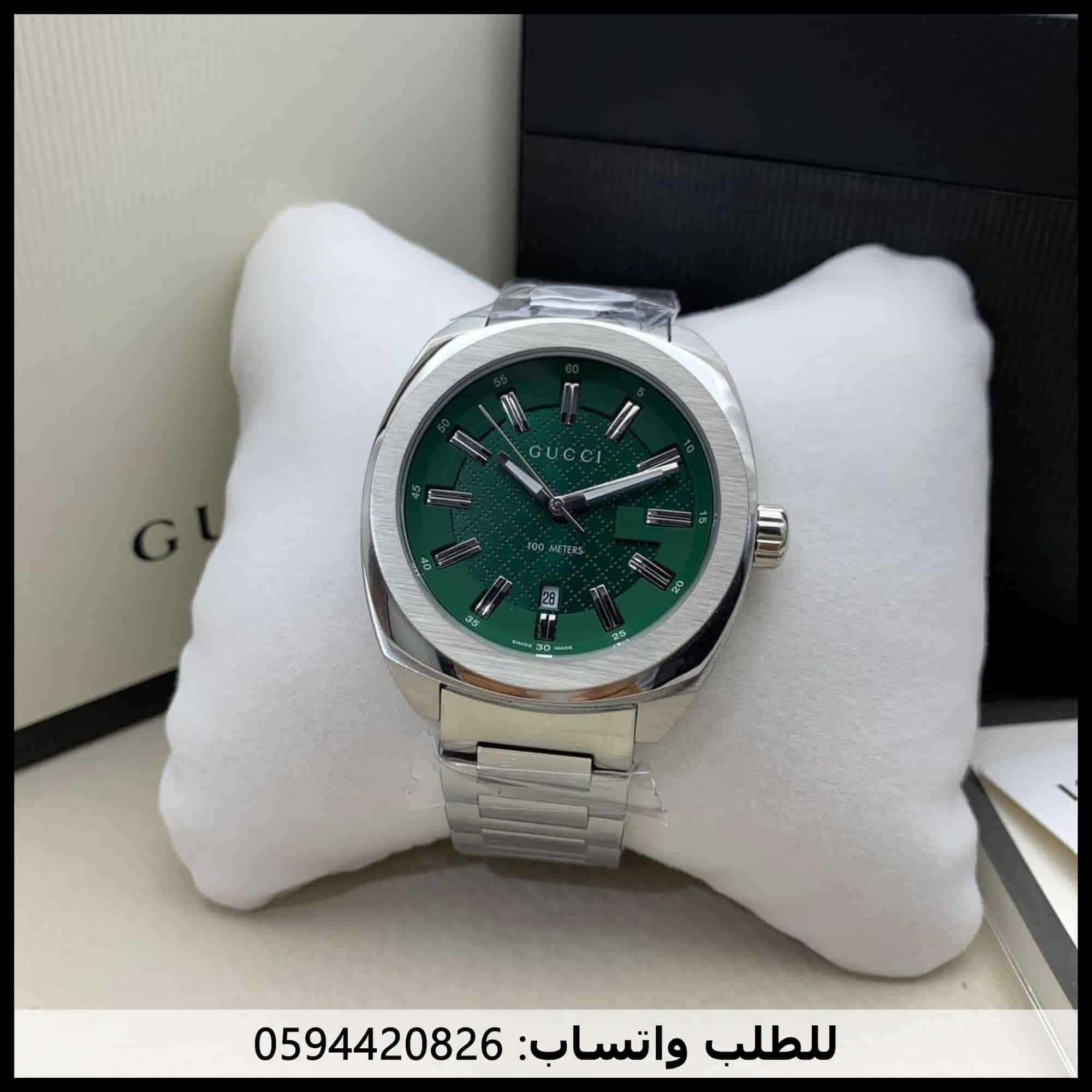 ساعات gucci رجالي اخضر