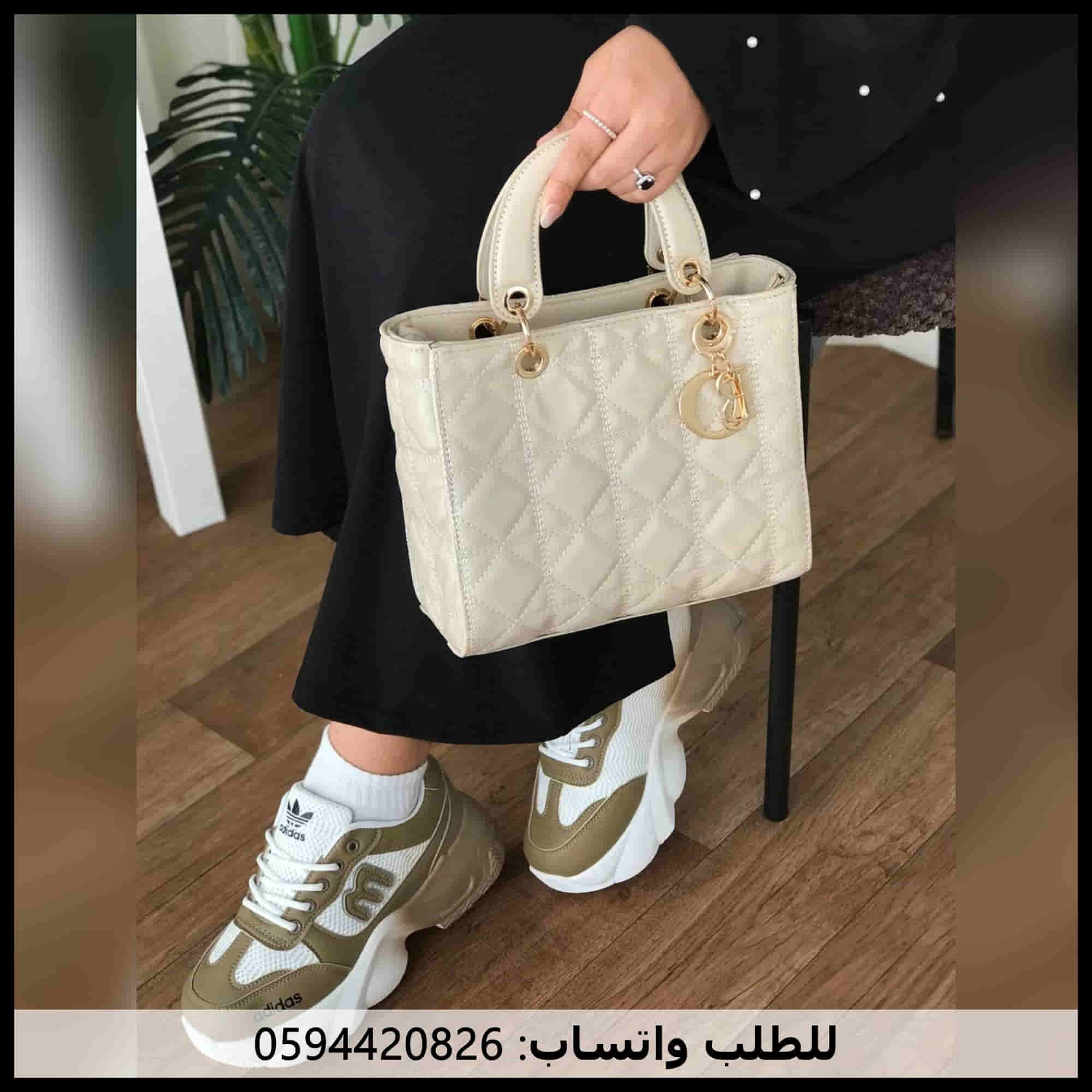 شنطة ديور مربعة بيج