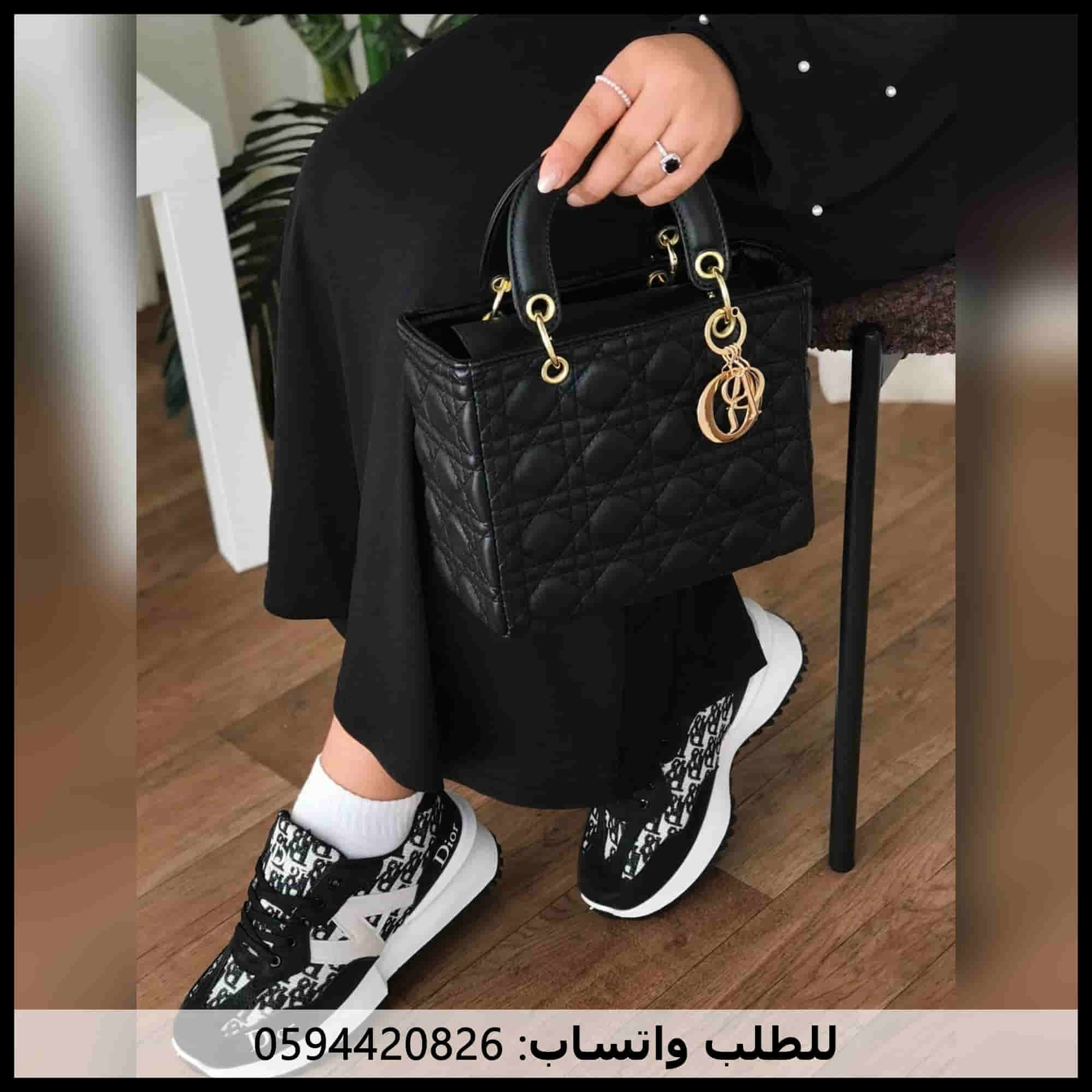 شنطة ديور مربعة سوداء
