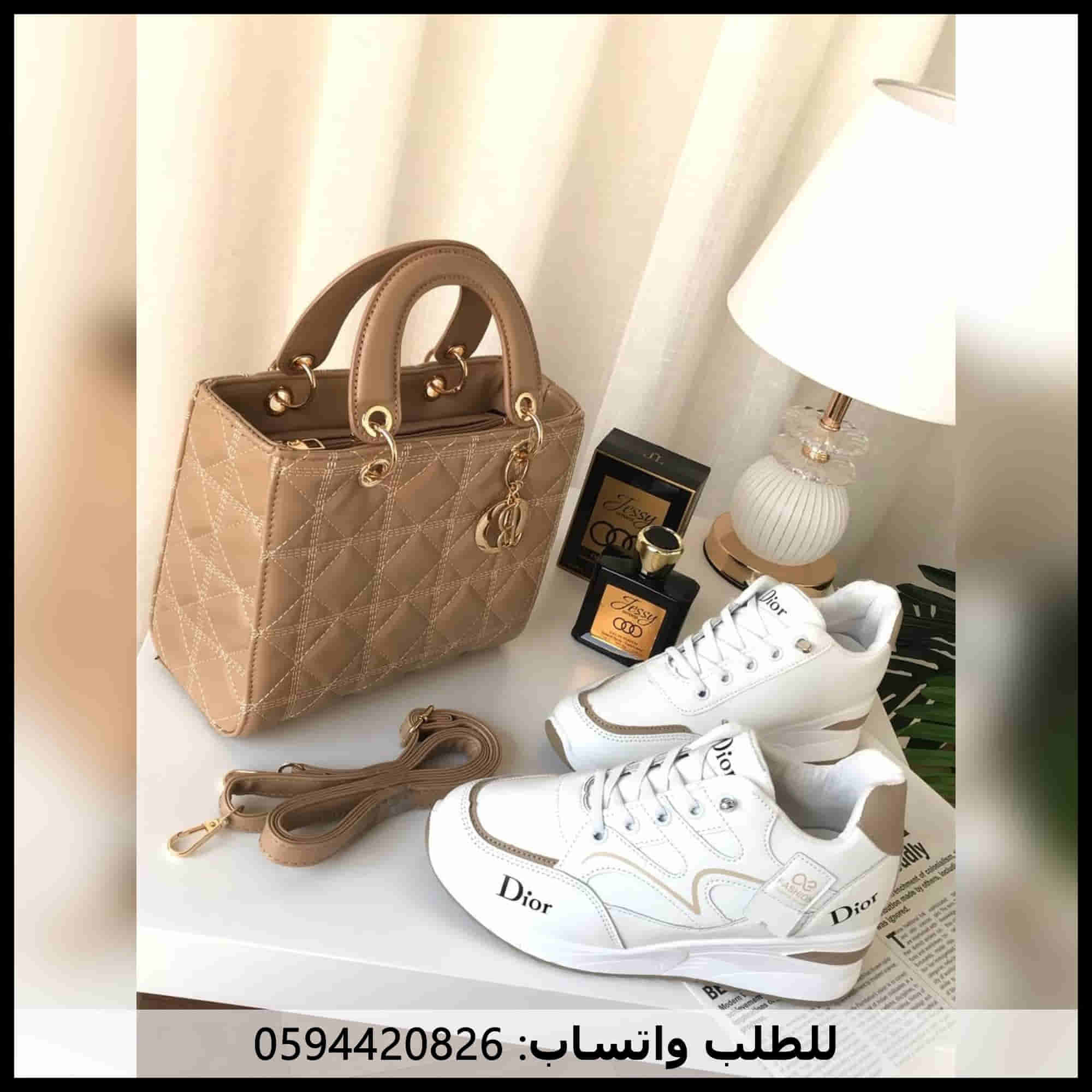 شنط ديور مربعة بنية