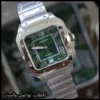 ساعة رجالي CARTIER سانتوس اخضر