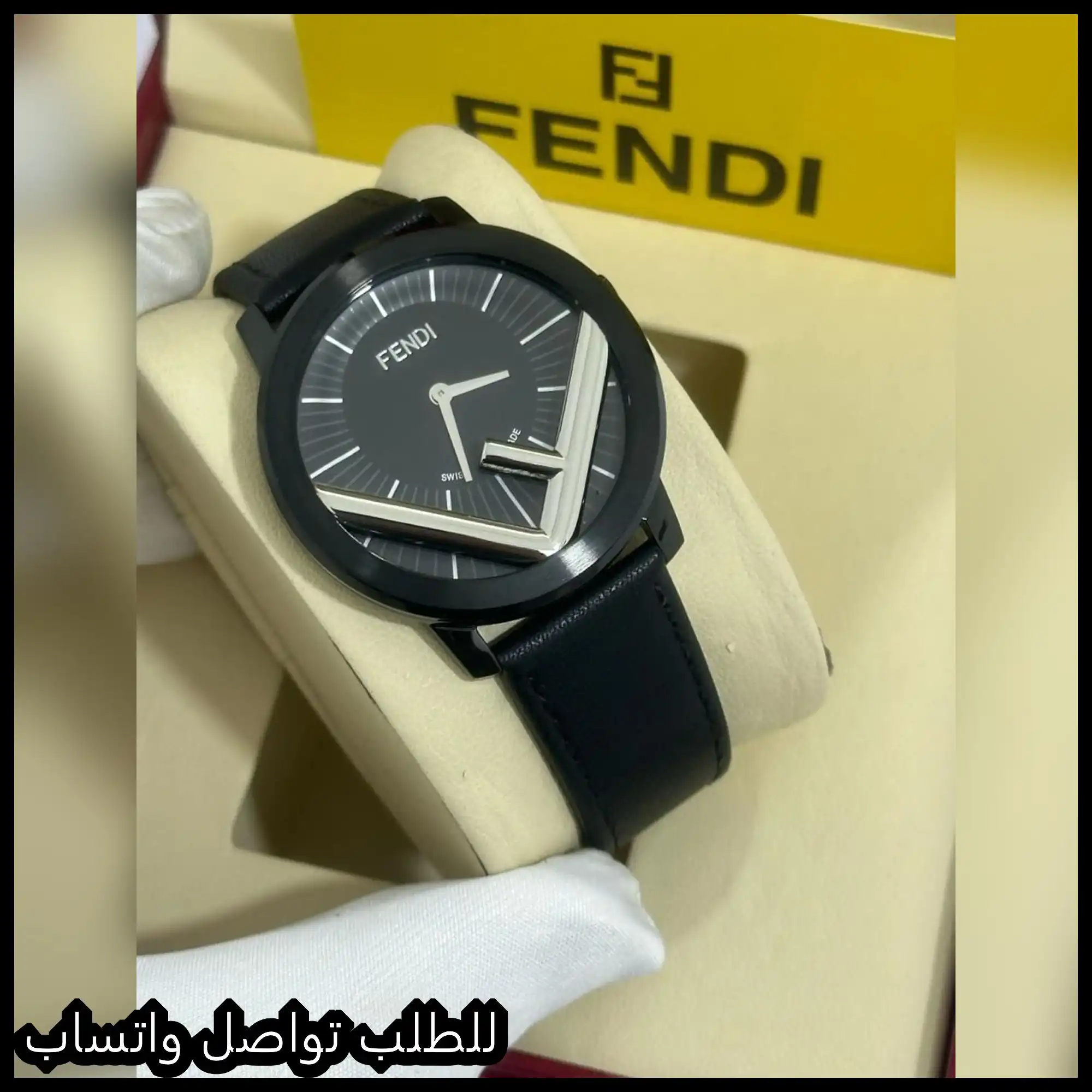 ساعات fendi رجالي سوداء