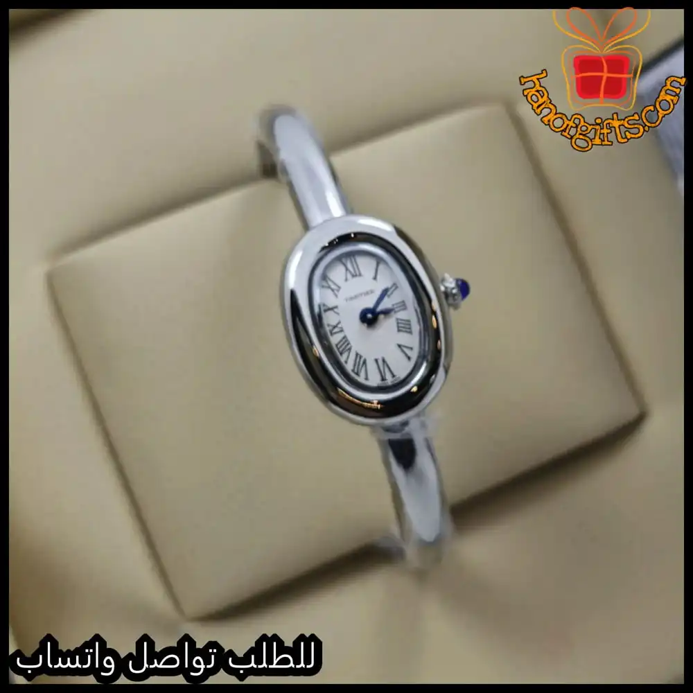 ساعة كارتير نسائية بينوار لون فضي