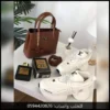 شنطة برادا بنية نسائية مع عطر و شوز لون ابيض
