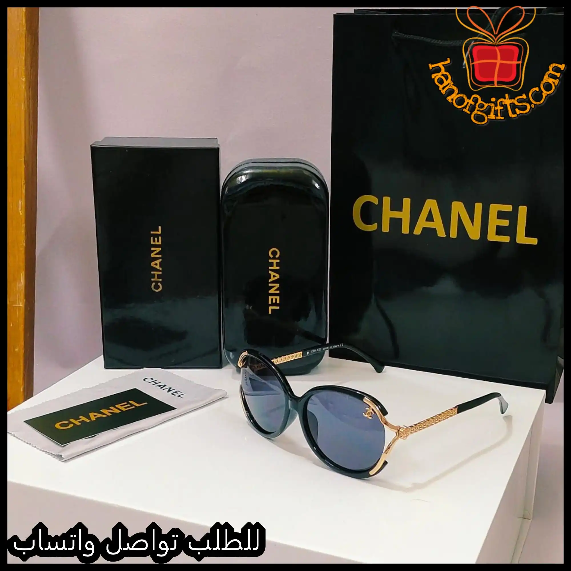 نظارات CHANEL نسائية عدسات كحلي