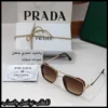 نظارات Prada بني متدرج