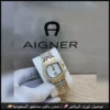 ساعة اقنر مكس مع اطار فصوص ومينا ابيض