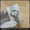 ساعة فان كليف Alhambra نسائية فضية بمينا أبيض
