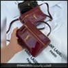 شنطة سان لوران نسائية عنابي لامع - اسود