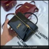 شنطة سان لوران نسائية عنابي لامع - اسود