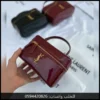 شنطة سان لوران نسائية عنابي لامع - اسود