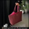 شنطة لاكوست دبل فيس عنابي كبيرة مناسبة للجامعة