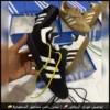 شوزات أديداس سامبا اسود مع خطوط بيضاء