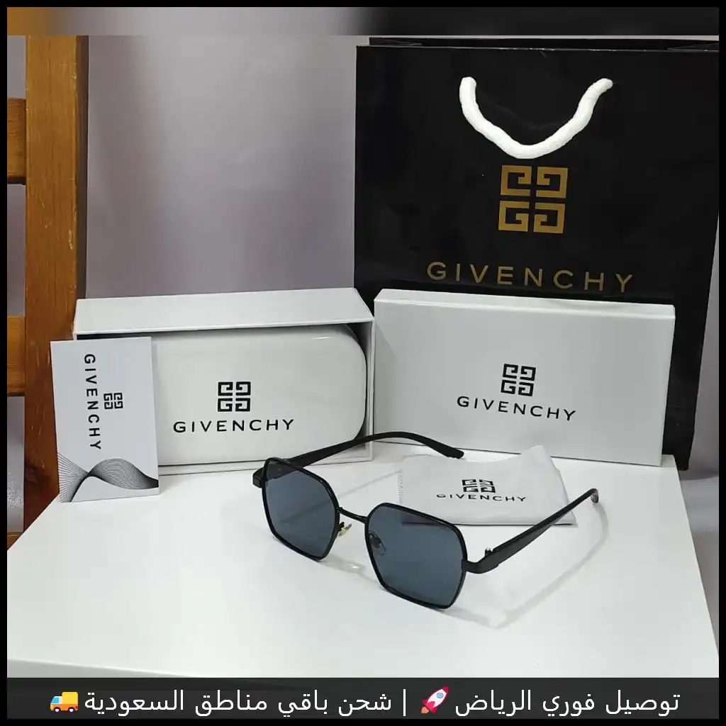 نظارة جيفنشي شمسية رجاليه سوداء