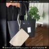 Rbt118 (7) شنطة لاكوست بلون أسود وبيج