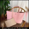 b2574 (7) طقم شنط لاكوست بلون زهري وبيج
