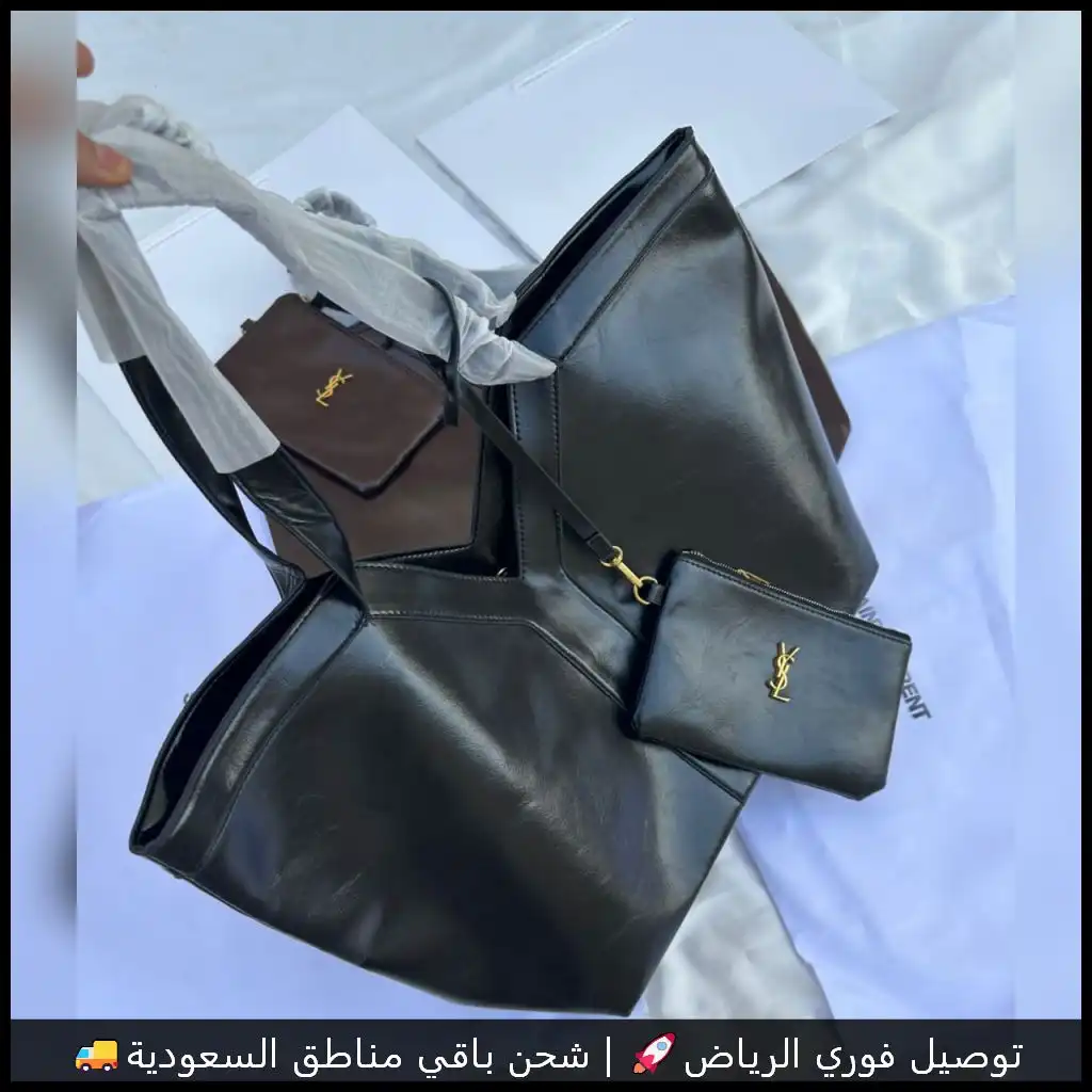 شنط سان لوران متوفرة بلونين راقـيين