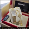 ساعة شانيل النسائية ذهبي وابيض مع سوارة فان كليف