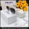 نظارات برادا رجالية بإطار ذهبي عدسات داكنة