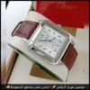 ساعة كارتير سانتوس بمينا أبيض وأرقام عربية