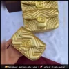 شنطة قوتشي ذهبية متوفره بثلاث احجام