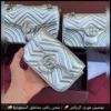 شنط قوتشي نسائية فضي لامع