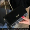 شنطة DKNY سوداء بنقشة الماركة