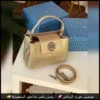 شنطة توري بورش ذهبية بتفاصيل براقة