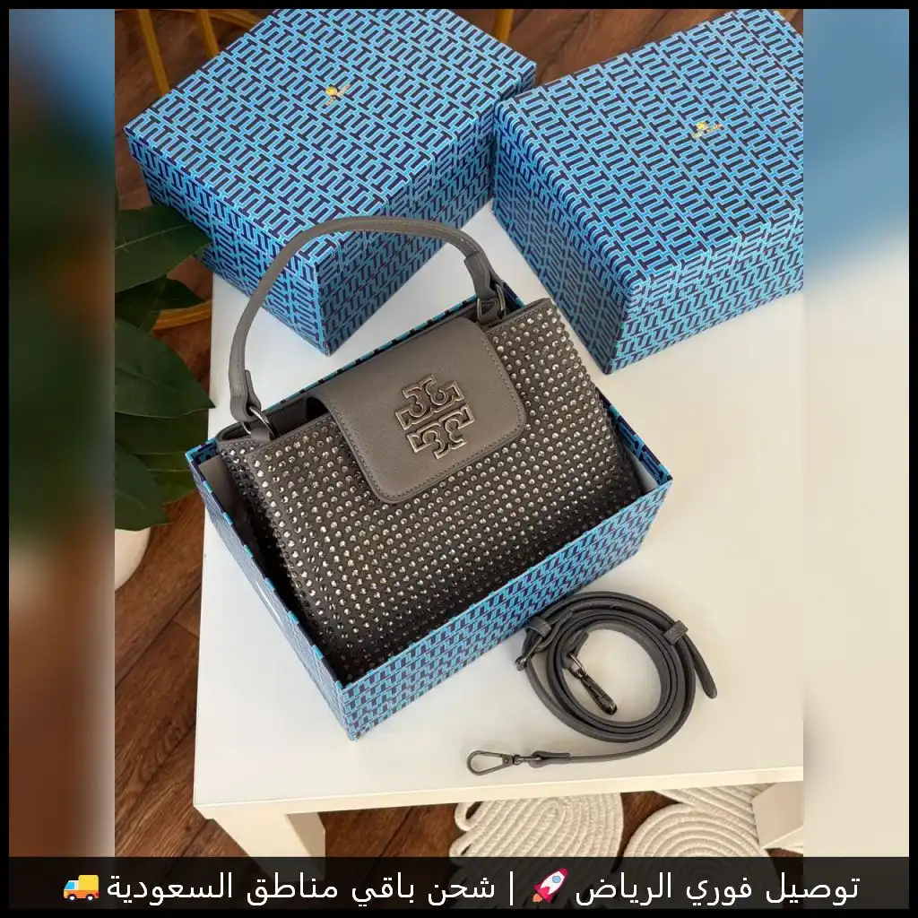 شنطة توري بورش رمادية درجة اولى