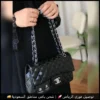 شنطة شانيل السوداء بشعار فضي