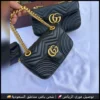 شنطة قوتشي سوداء بسلسلة ذهبية