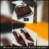 طقم سان لوران نسائي – شنطة + صندل كعب بلون عنابي