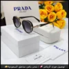 نظارات برادا رجاليه اطار ذهبي وعدسات سوداء