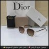 نظارات ديور جسر واحد لون بني اطار ذهبي