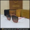 نظارات قوتشي بإطار وردي وعدسات كبيرة