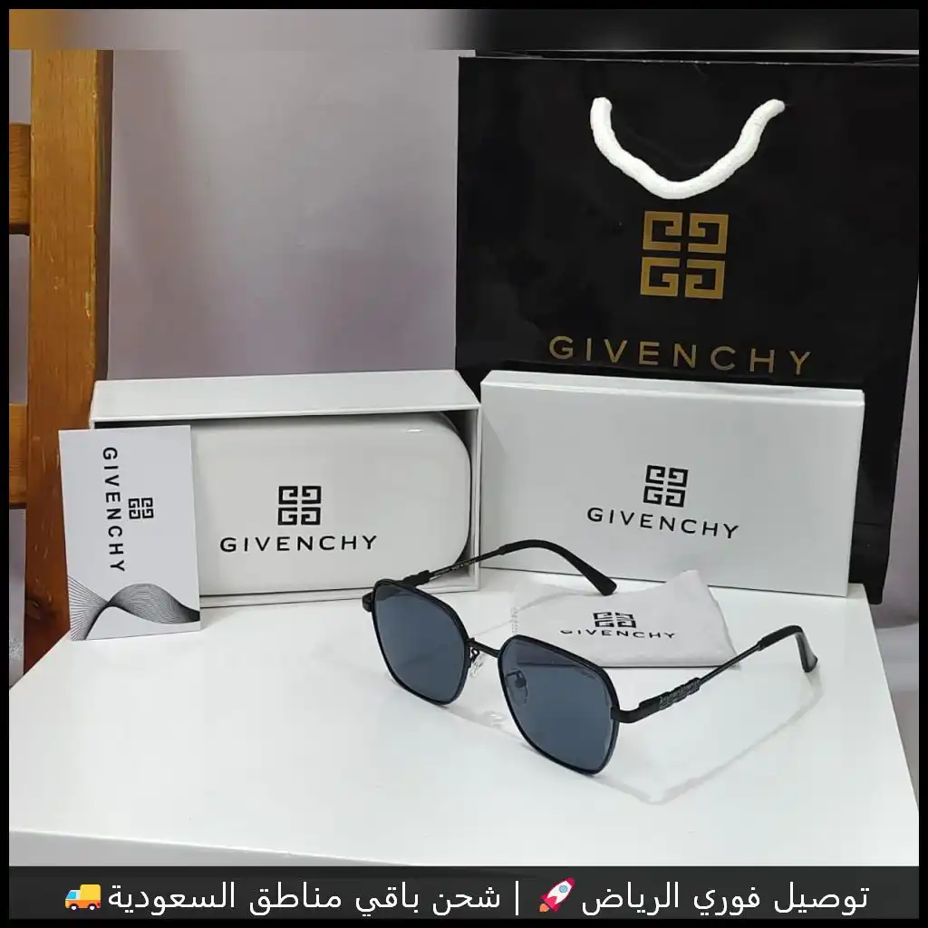 نظارة جفنشي سوداء بعدسات داكنة